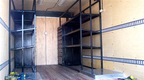 shelves for metal truck box|shelving systems for box trucks.